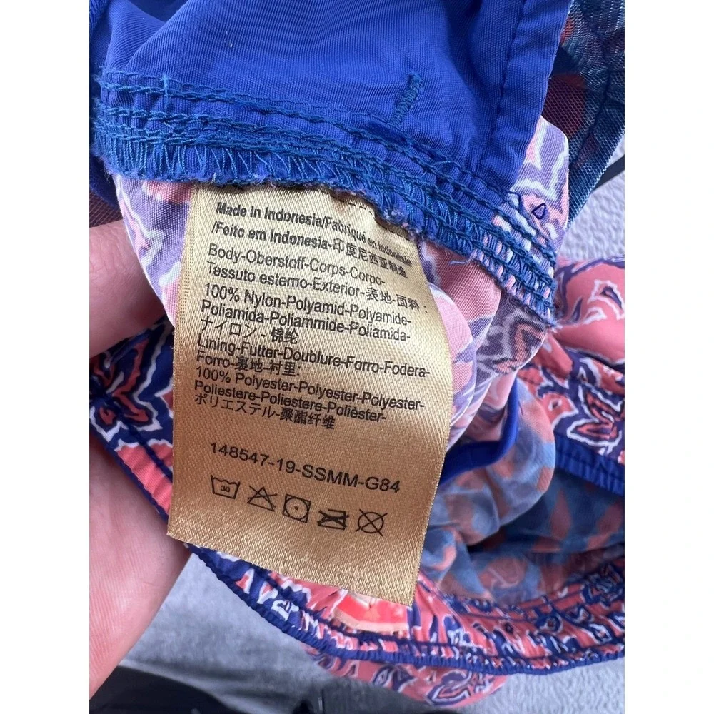 VTG Scotch & Soda Swim Trunks Mens XXL Pink Blue Floral Shorts Beach
